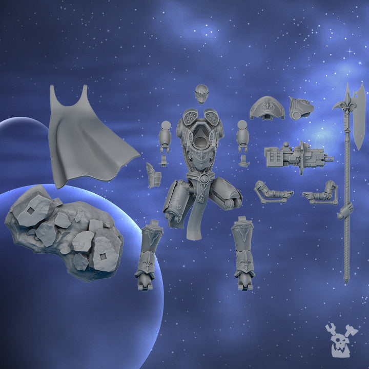 Commander "Scythe" In Exosuit | Silver Moon Daughters | Dakka Dakka