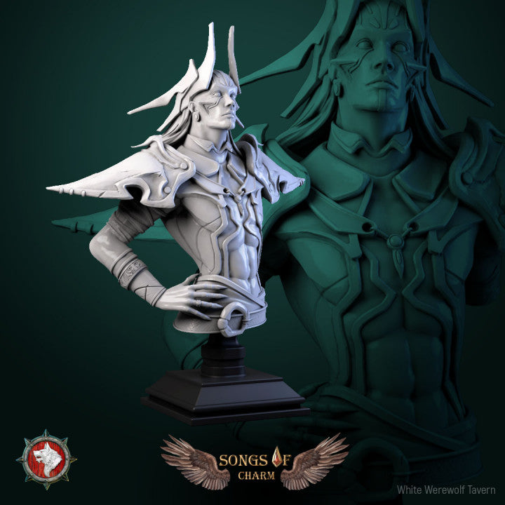 Brouss the Light Hand | Songs Of Charm | Bust | Resin 3D Printed Miniature | White Werewolf Tavern
