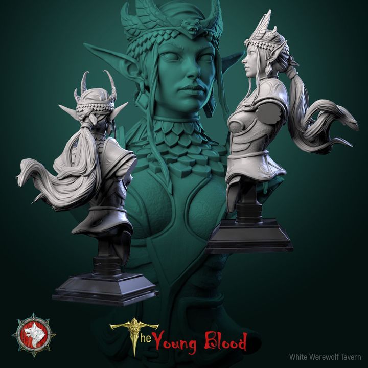 Ysselara Stone Heart - Bust | The Young Blood | White Werewolf Tavern