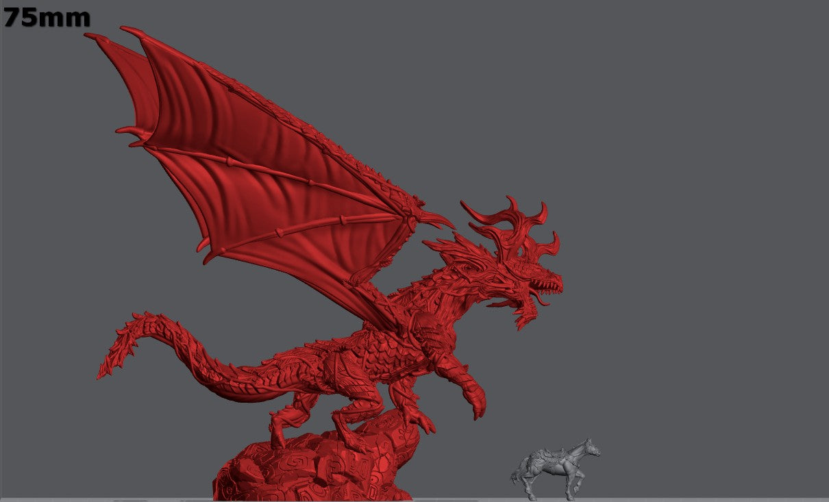 Forest Dragon (Gaelic Wood Elves) | Monster | Resin 3D Printed Miniature | DND | Kyoushuneko