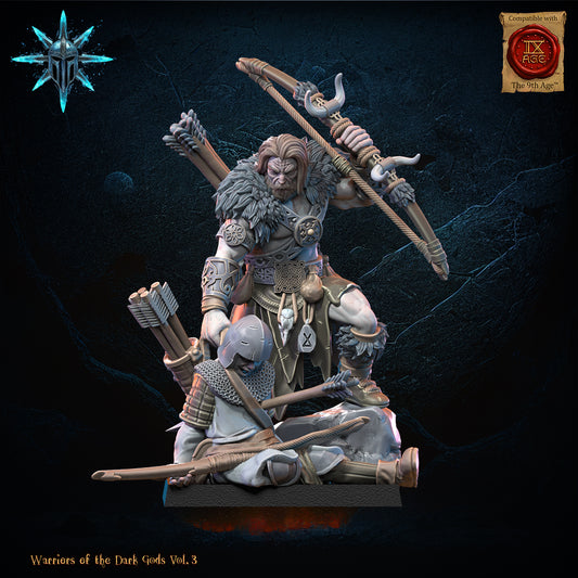 Barbarian Chief with Bow | Warriors of the Dark Gods | Lost Kingdom Miniatures