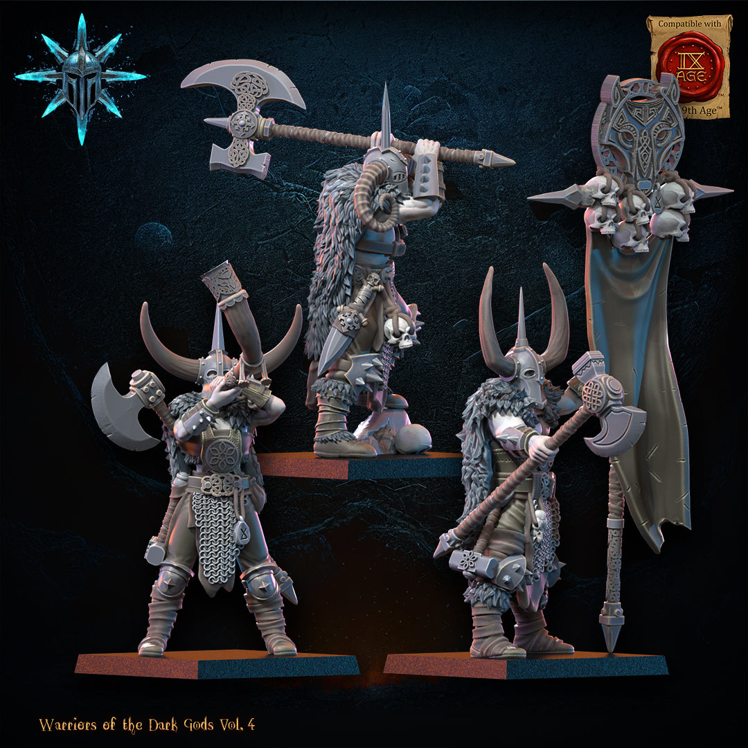 Heavy Weapon Barbarian Regiment | Warriors of the Dark Gods | Lost Kingdom Miniatures