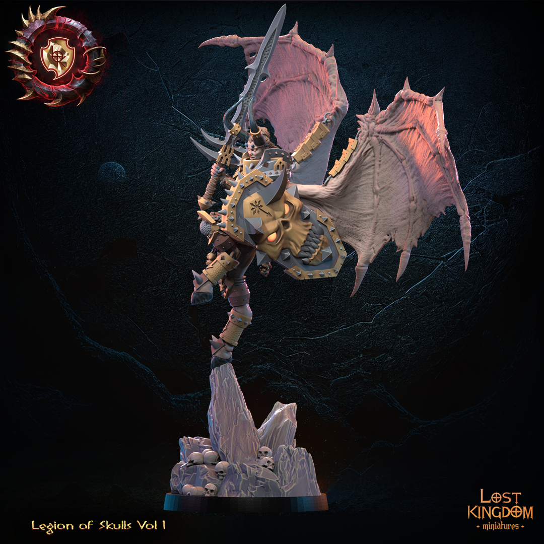 Elhag, Demonic Valkyrie | Legion of Skulls | Lost Kingdom Miniatures
