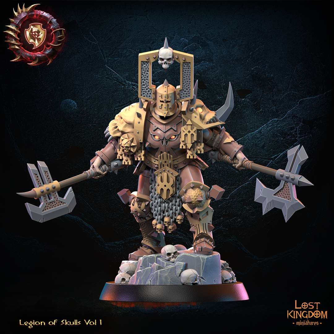 Chaos Lord of Skulls | Legion of Skulls | Lost Kingdom Miniatures | Kings of War | Tabletop