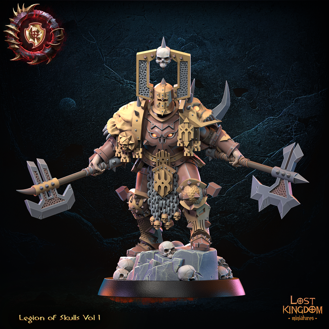 Chaos Lord of Skulls | Legion of Skulls | Lost Kingdom Miniatures | Kings of War | Tabletop (Copy)
