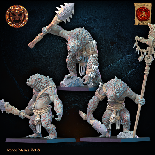 Maero Command Group | Roroa Khans | Lost Kingdom Miniatures