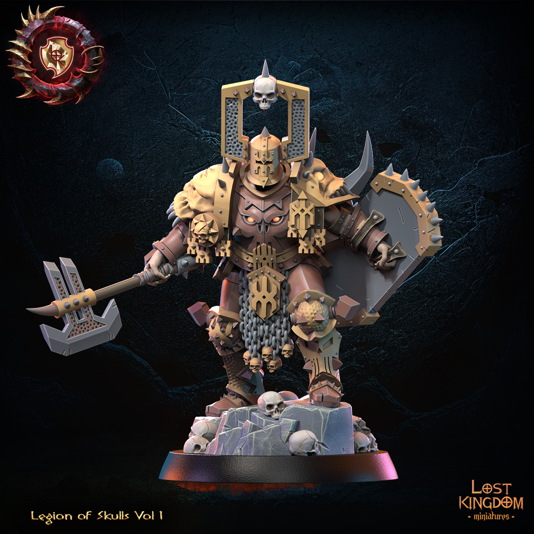 Chaos Lord of Skulls | Legion of Skulls | Lost Kingdom Miniatures | Kings of War | Tabletop