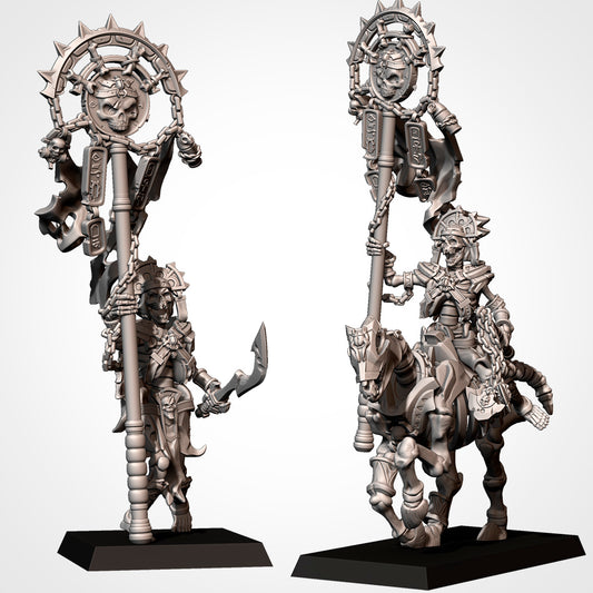 Skeletal Battle Standard Bearer | Txarli Factory | Armies of the Sands