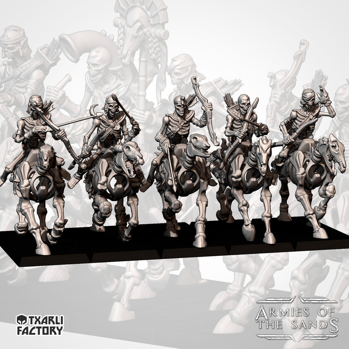 Skeletal Light Cavalry | Txarli Factory | Armies of the Sands