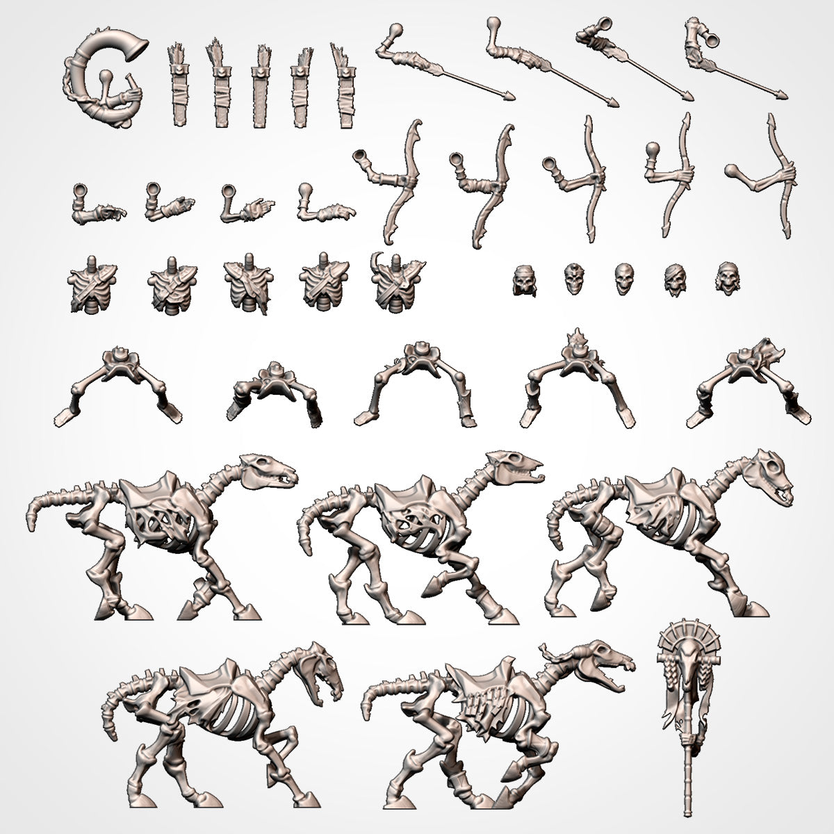 Skeletal Light Cavalry | Txarli Factory | Armies of the Sands