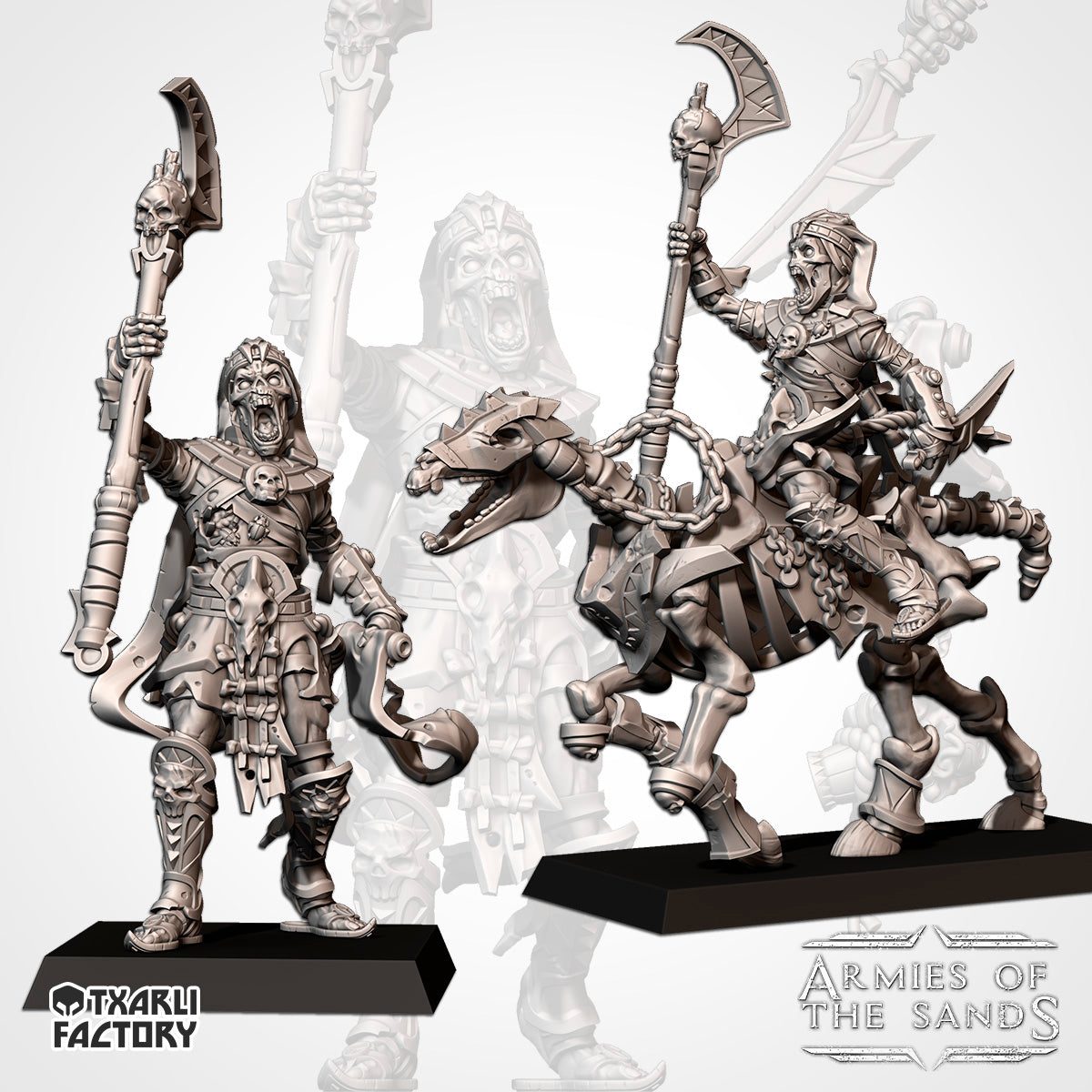 Undead Priest | Txarli Factory | Armies of the Sands | Kings of War | Tabletop