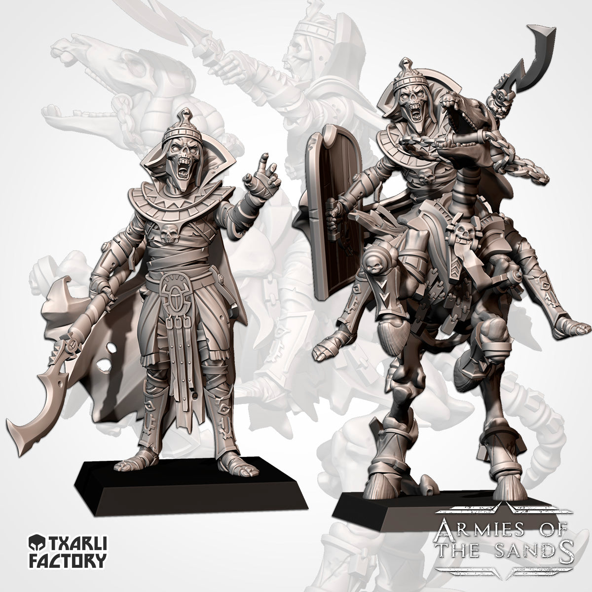 Skeletal Prince/King | Txarli Factory | Armies of the Sands