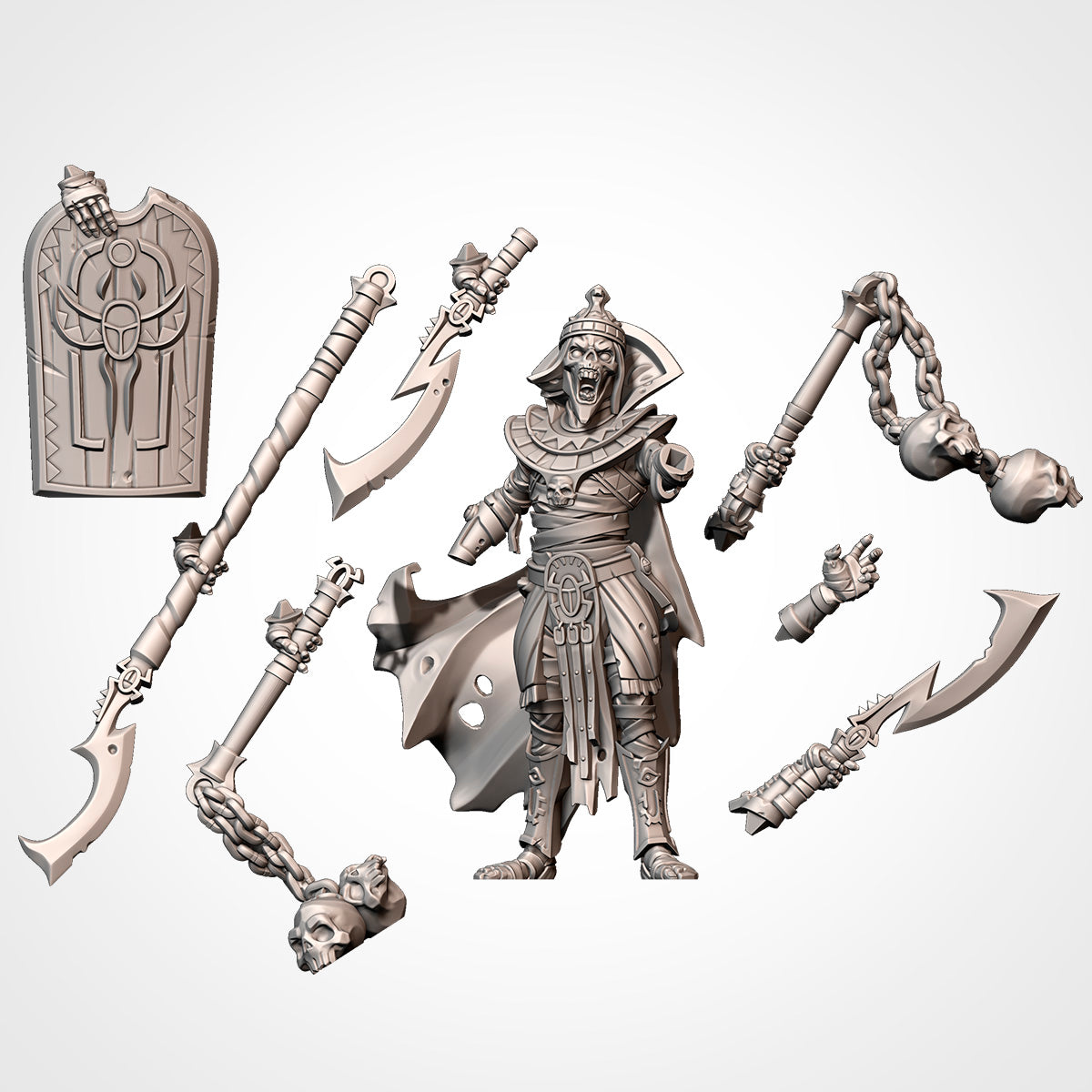 Skeletal Prince/King | Txarli Factory | Armies of the Sands | Kings of War | Tabletop
