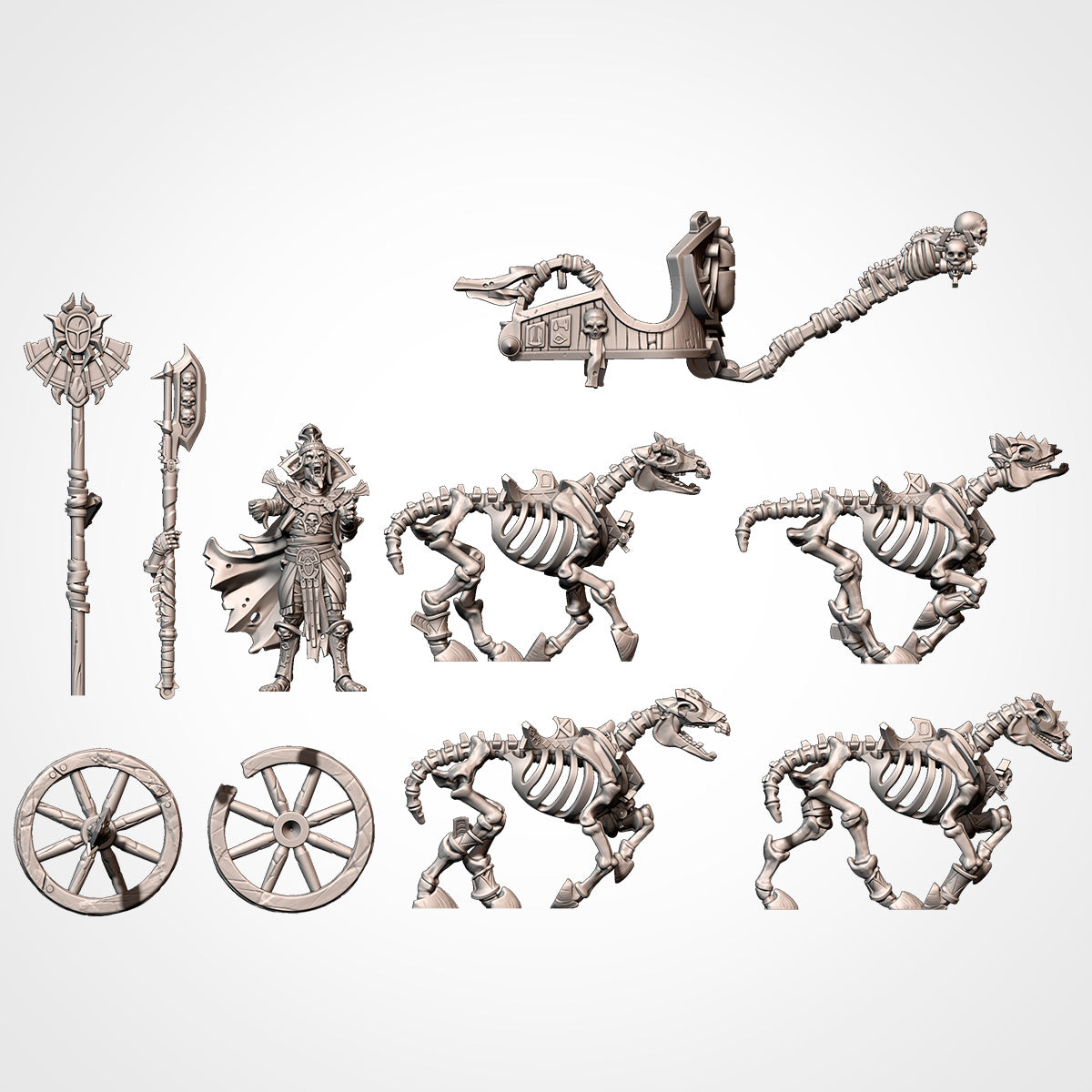 The Big King on Chariot | Txarli Factory | Armies of the Sands
