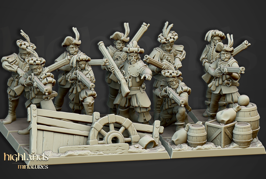 Arquebusiers | Sunland, Empire of the Sun | Highlands Miniatures