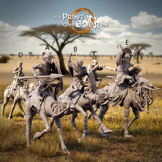 Tribal Camel Riders | Tribal Realms | MESBG | The Printing Goes Ever On