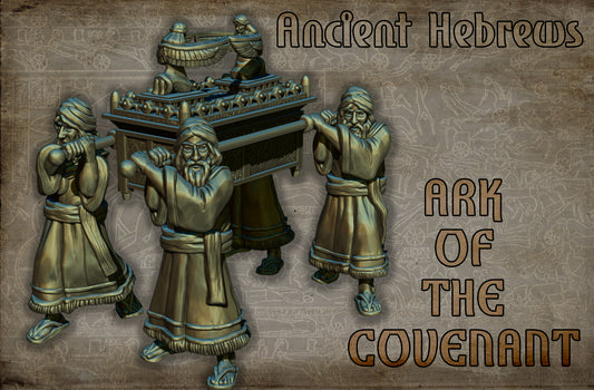 Ark of the Covenant | Ancient Hebrews | 15, 28, 32mm| Resin 3D Printed | Red Copper Miniatures | Tabletop Historical Gaming