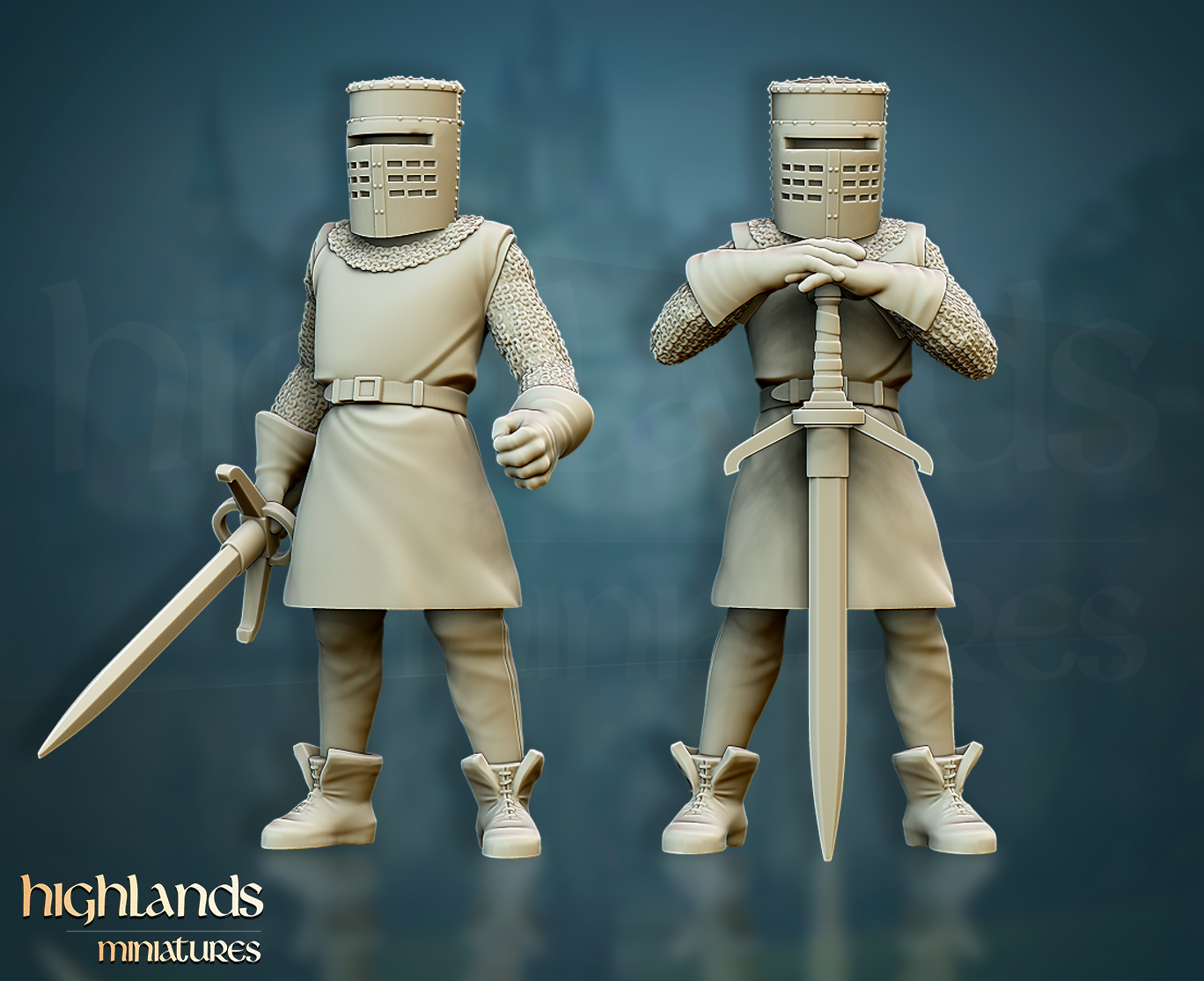 The Black Knight | Gallia, the Medieval Kingdom | Highlands Miniatures