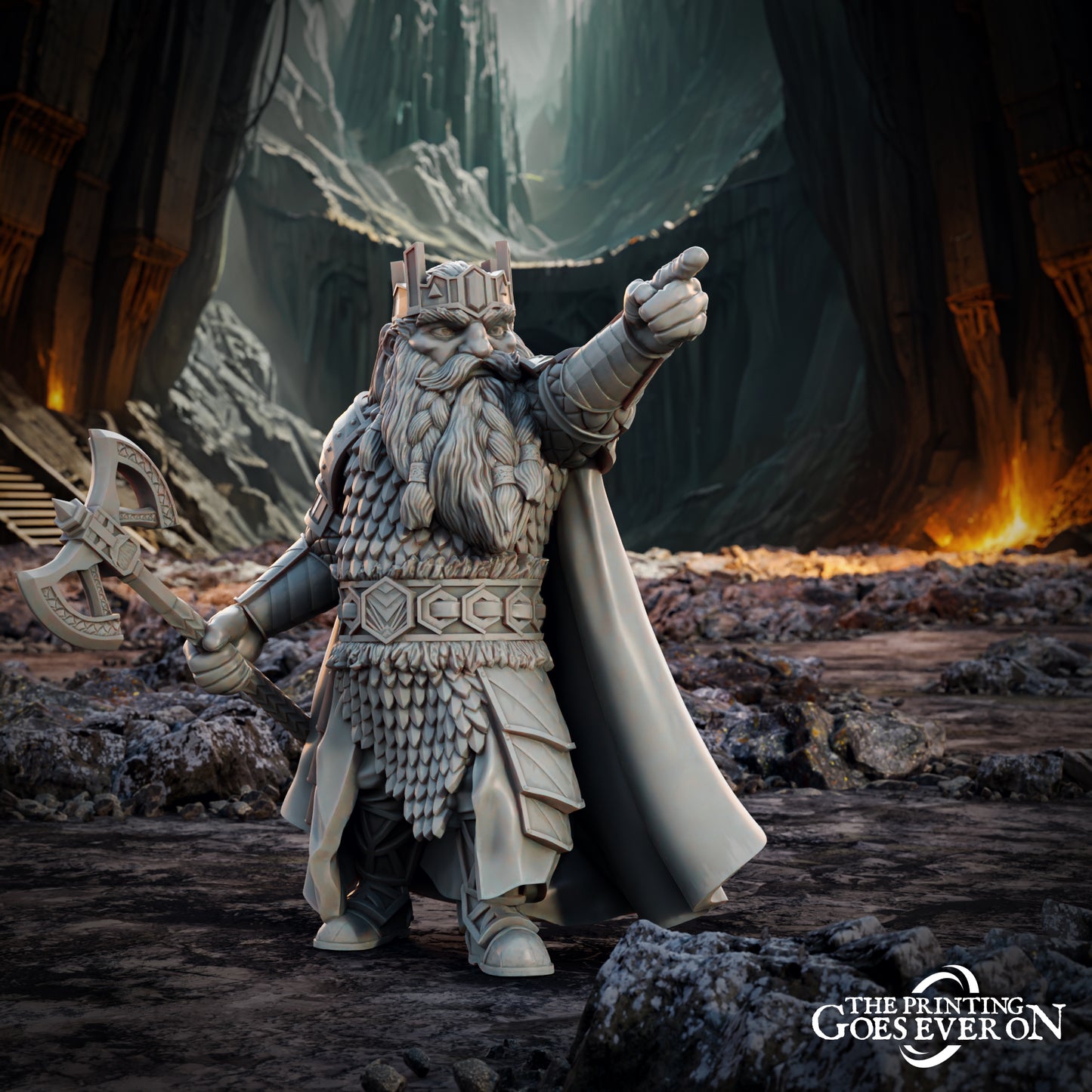 Barvin - King of Aznar | Tales of the Deep | MESBG | The Printing Goes Ever On