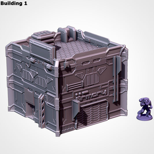 Sci-Fi / Cyberpunk City | Scatter Terrain | Txarli Factory