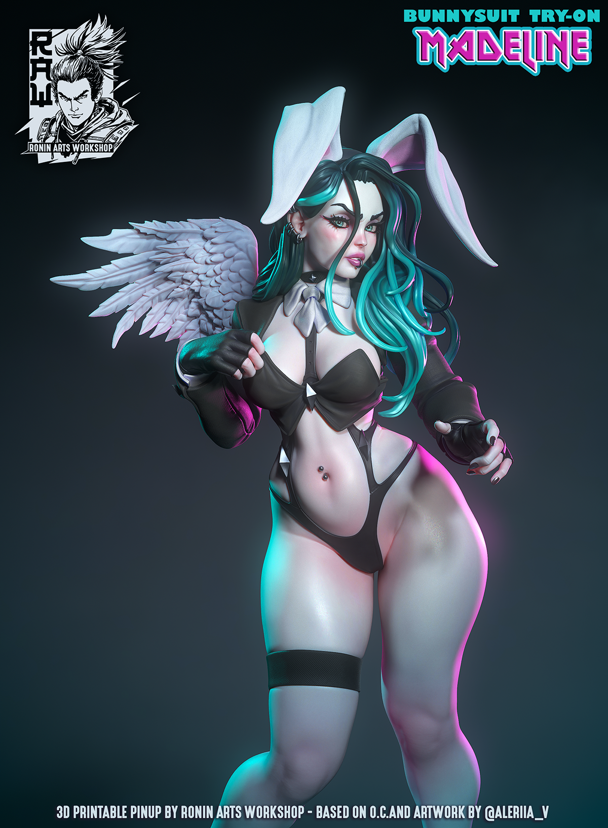 Bunny Suit Pinup (Madeline) | Pinups | Ronin Arts Workshop