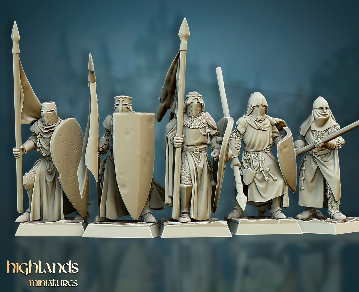 Crusader Knights | Gallia, the Medieval Kingdom | Highlands Miniatures