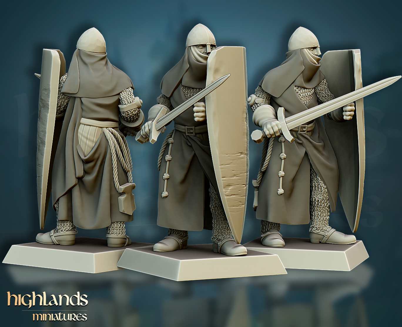 Crusader Knights | Gallia, the Medieval Kingdom | Highlands Miniatures