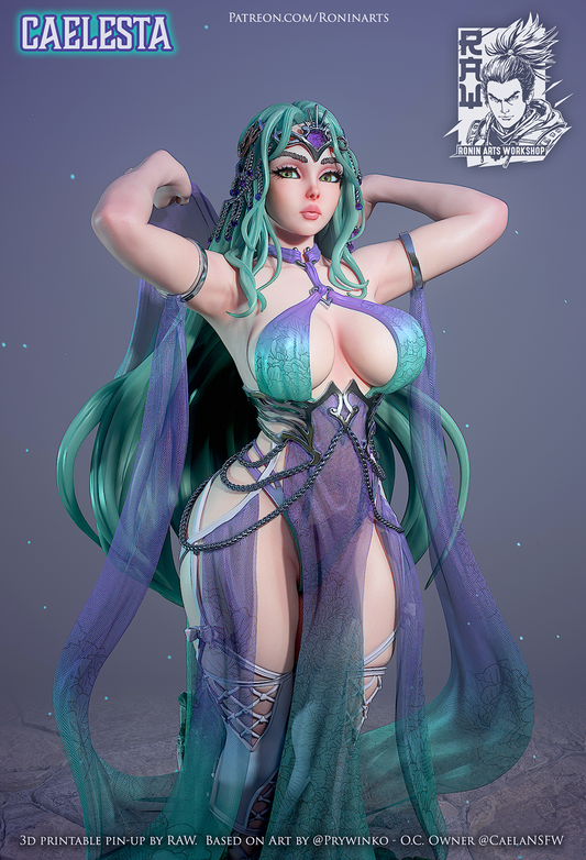 Caelesta | SFW / NSFW Pinup | Ronin Arts Workshop