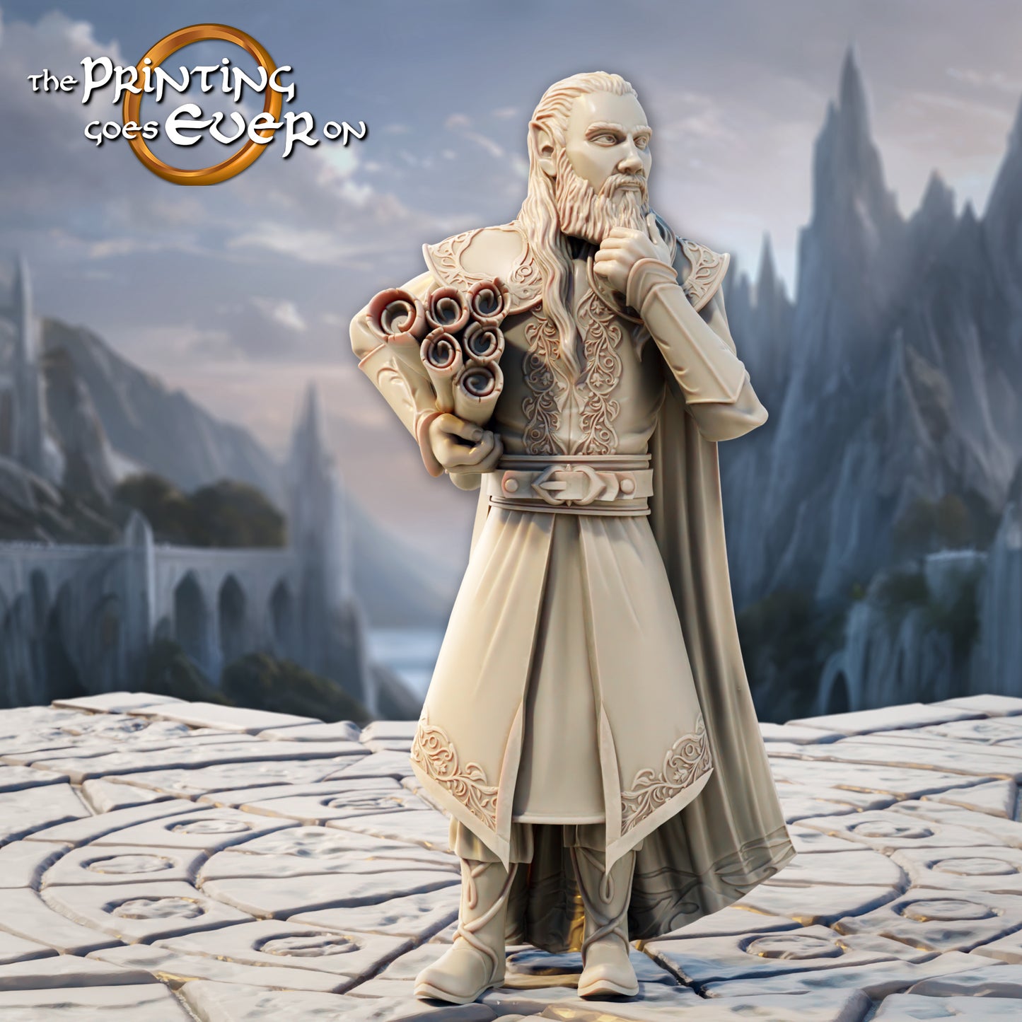 Cerwyn the Ship Elder | Silver Shores | MESBG | The Printing Goes Ever On