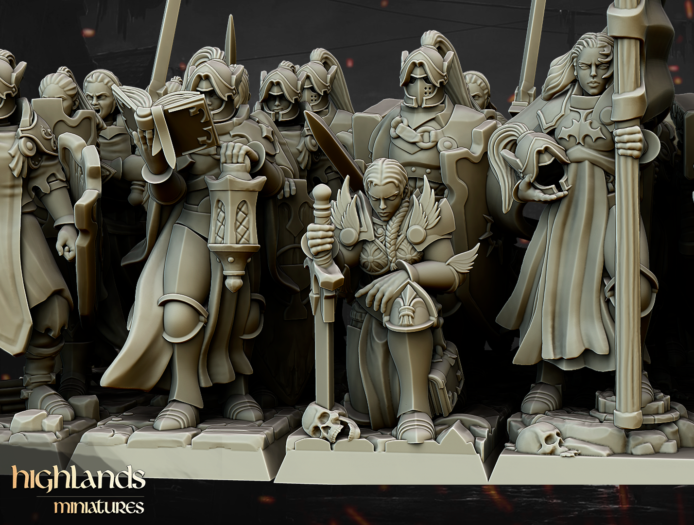 Warriors of the Lady | Gallia, the Medieval Kingdom | Highlands Miniatures