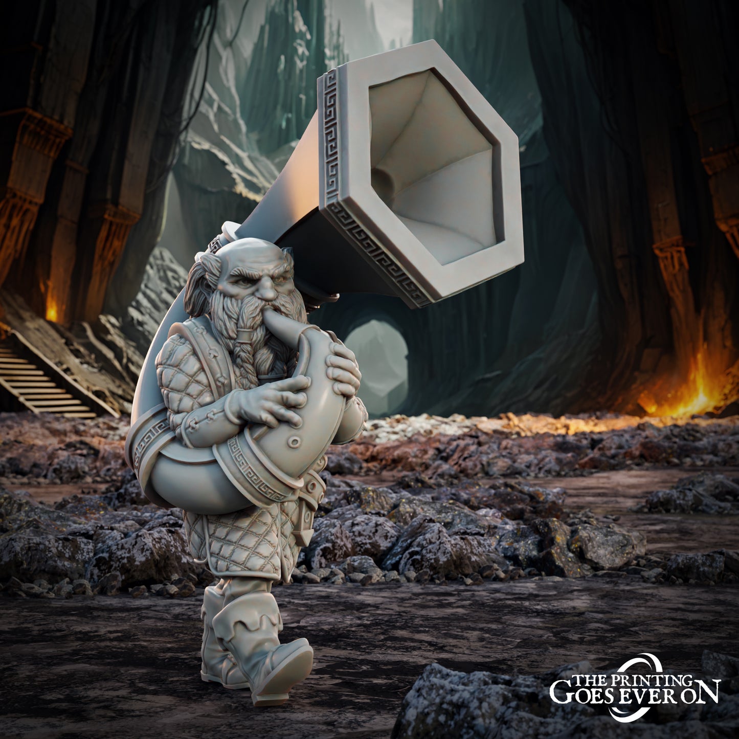 Dwarven Command Group | Tales of the Deep | MESBG | The Printing Goes Ever On