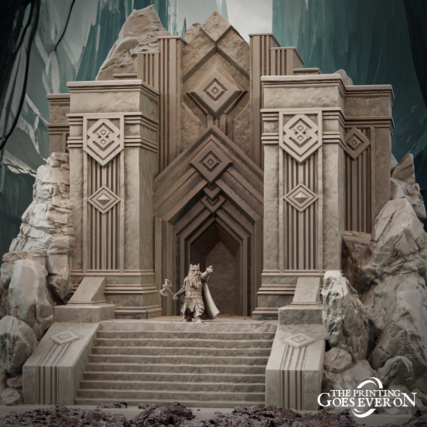 Dwarven Mine Entrance | Tales of the Deep | MESBG | The Printing Goes Ever On