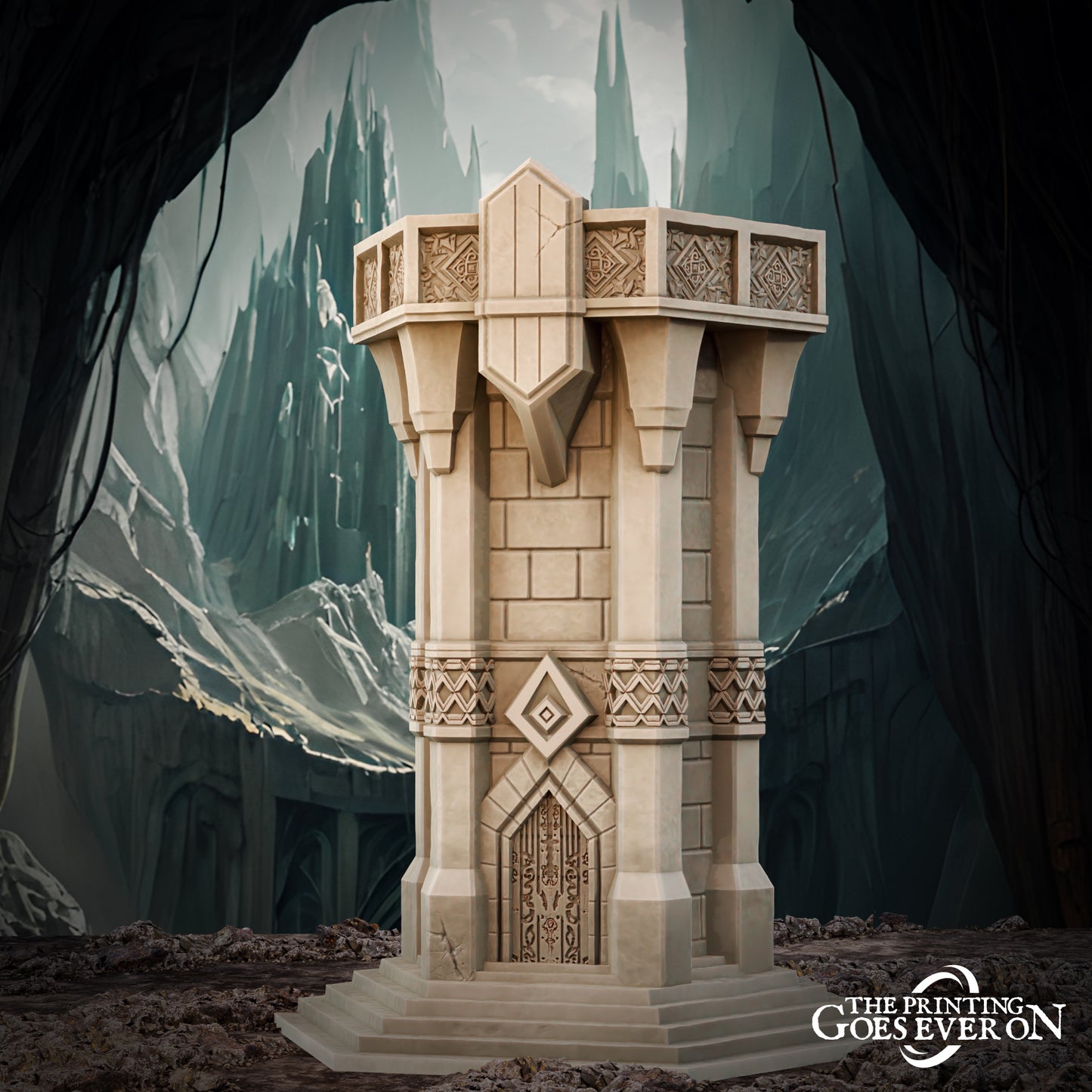 Dwarven Tower | Tales of the Deep | MESBG | The Printing Goes Ever On