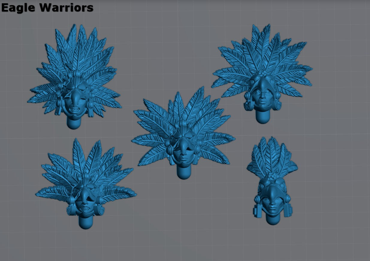 Bits - Amazon Heads | Amazons | Resin 3D Printed Miniature | Kyoushuneko