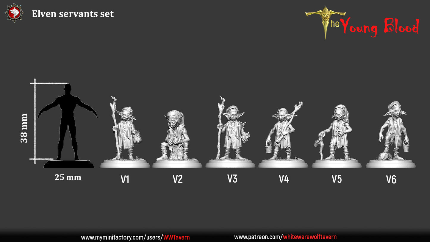 Elven Servants Set | The Young Blood | White Werewolf Tavern