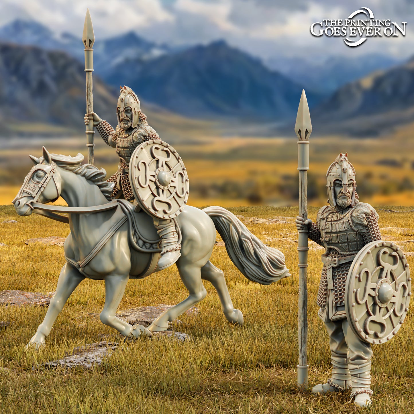 Eowar the Bold On Foot and Mounted | Tales of Wind and Saddle | MESBG | The Printing Goes Ever On