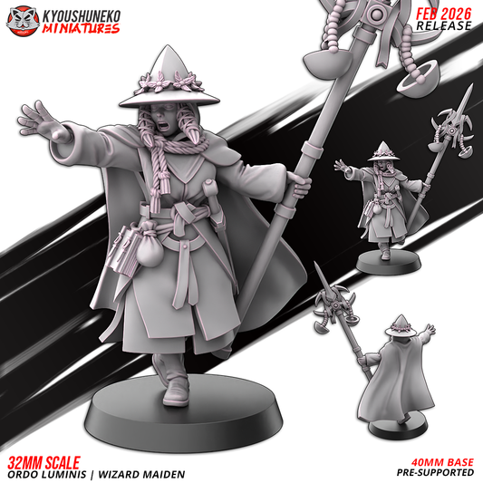 Ordo Luminis Wizard Maiden | Grand Cathay | kyoushuneko Miniatures