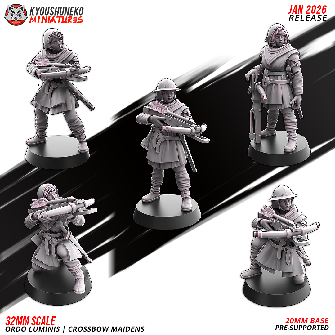 Ordo Luminis Crossbow Maidens | Grand Cathay | Kyoushuneko Miniatures