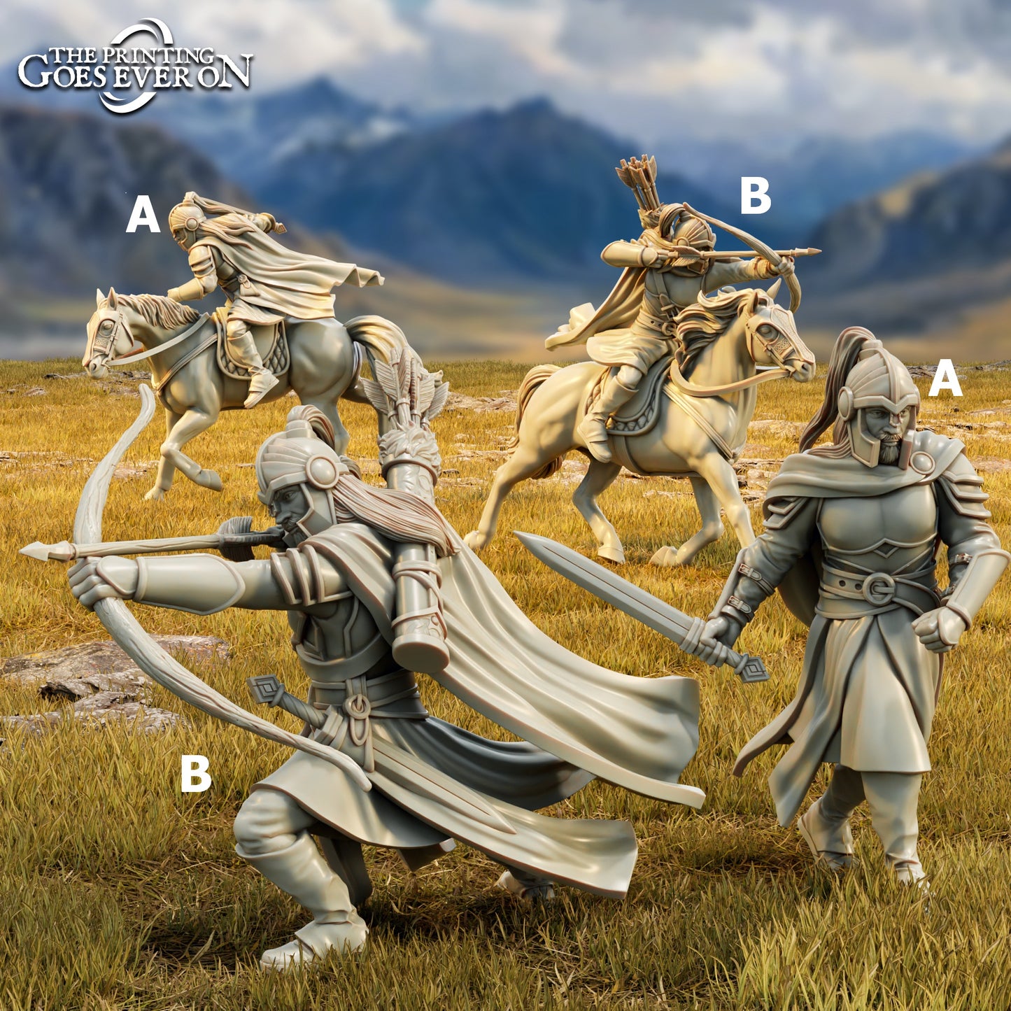 Riddermercia Skirmishers | Tales of Wind and Saddle | MESBG | The Printing Goes Ever On