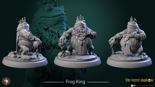 Frog King | The Forest Shadow | Resin 3D Printed Miniature | White Werewolf Tavern