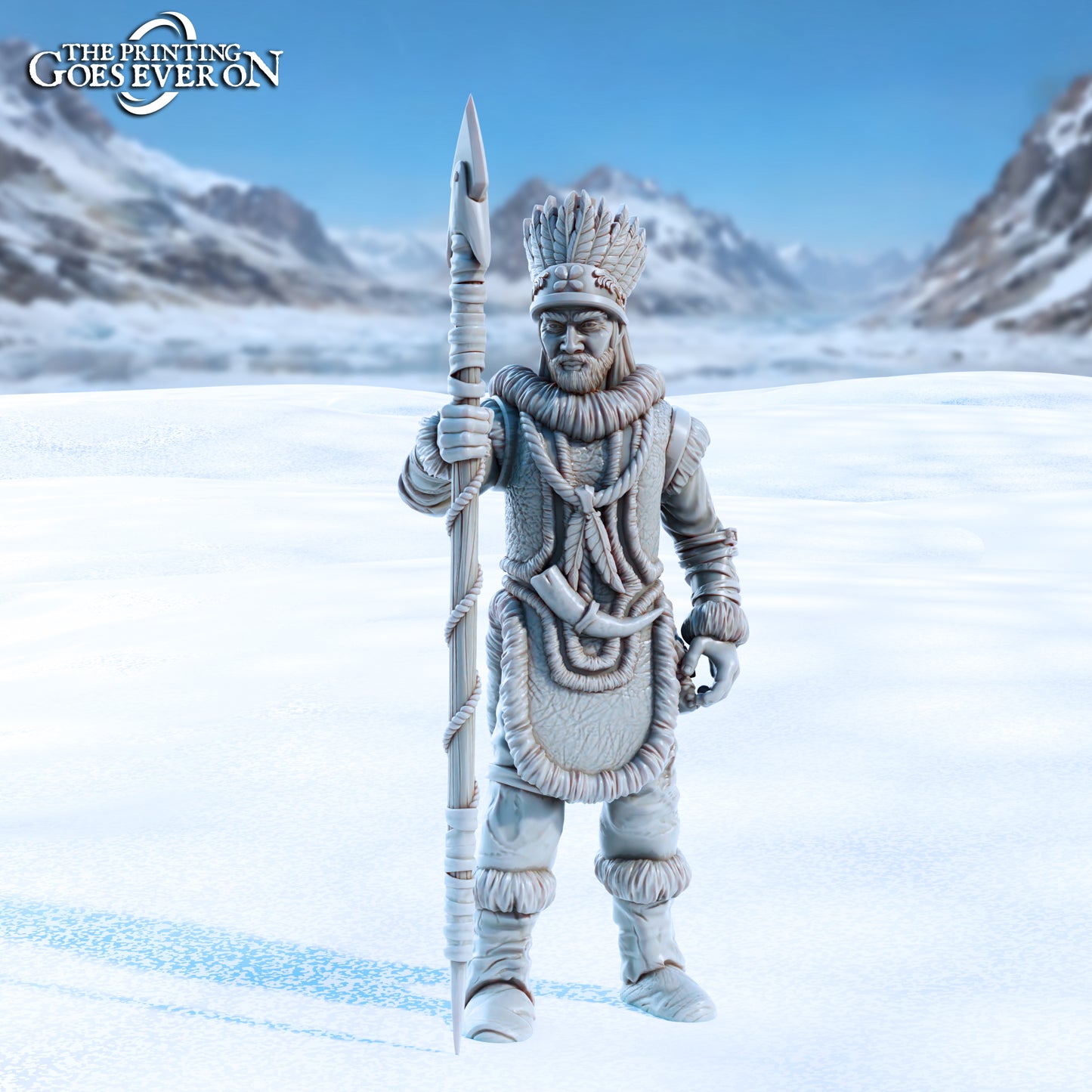 Frostkin Chieftan | Tales of the Glacial Wilds | MESBG | The Printing Goes Ever On