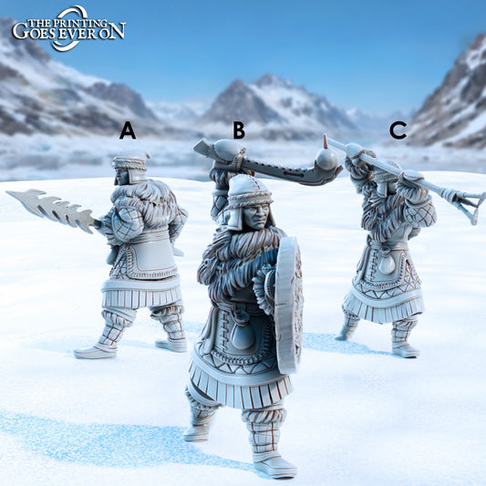 Frostkin Warriors | Tales of the Glacial Wilds | MESBG | The Printing Goes Ever On
