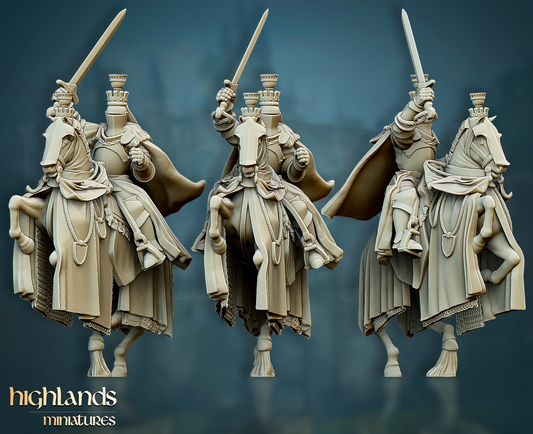 Grail Knights Command Group | Gallia, the Medieval Kingdom | Highlands Miniatures