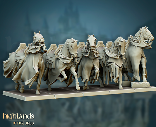 Grail Horses | Gallia, the Medieval Kingdom | Highlands Miniatures