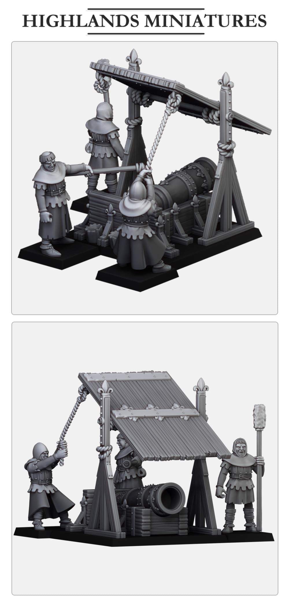 Gallia Bombard | Gallia, the Medieval Kingdom | Highlands Miniatures