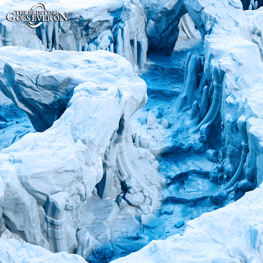 Glacial Cave Hideout | Tales of the Glacial Wilds | MESBG | The Printing Goes Ever On