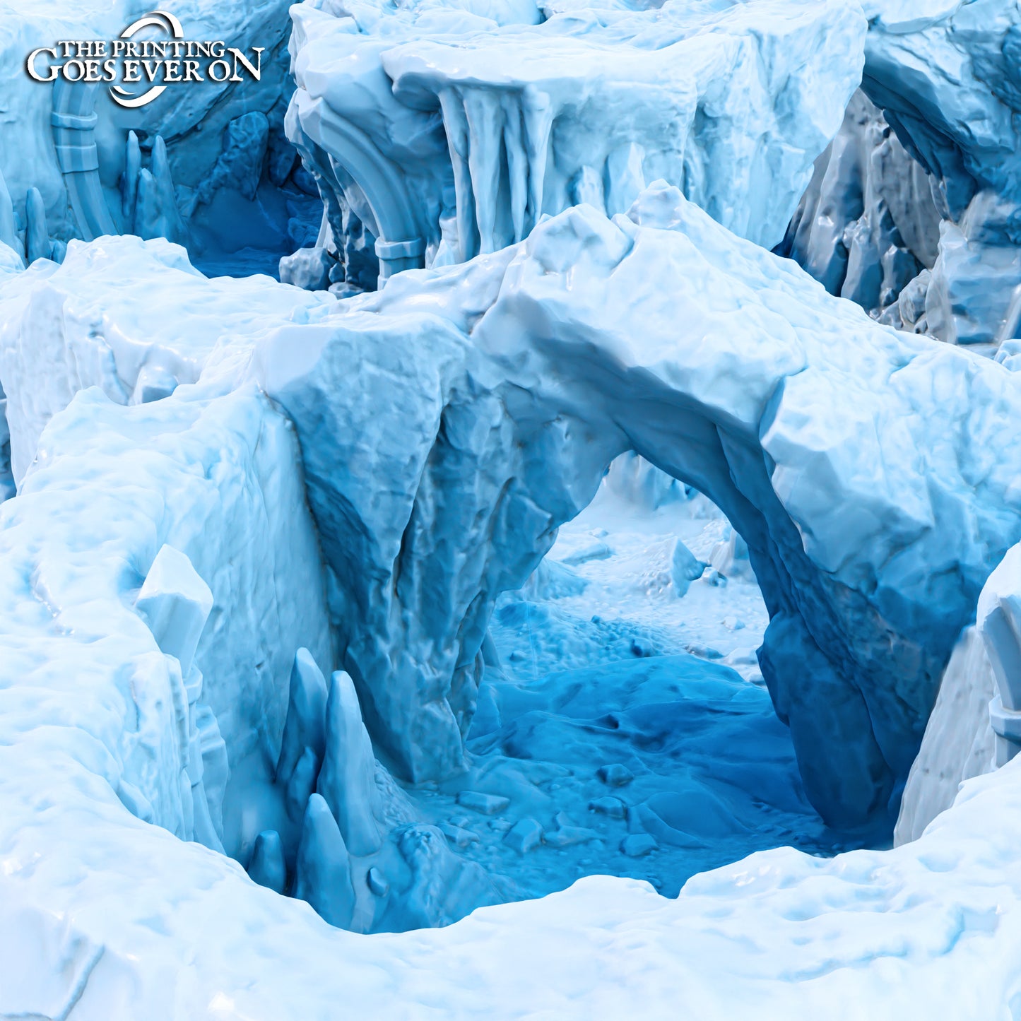 Glacial Cave Hideout | Tales of the Glacial Wilds | MESBG | The Printing Goes Ever On