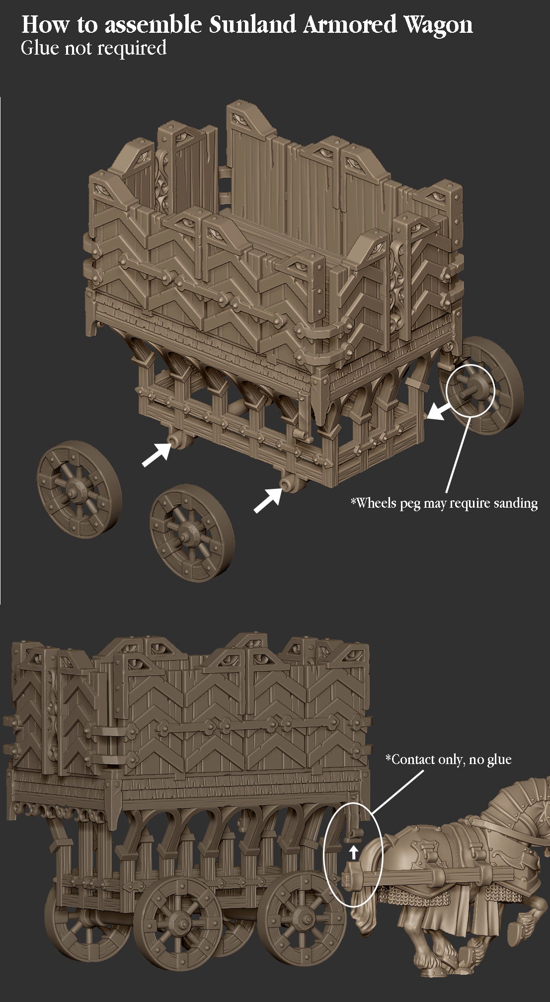 Sunland Armored Wagon | Sunland, Empire of the Sun | Highlands Miniatures