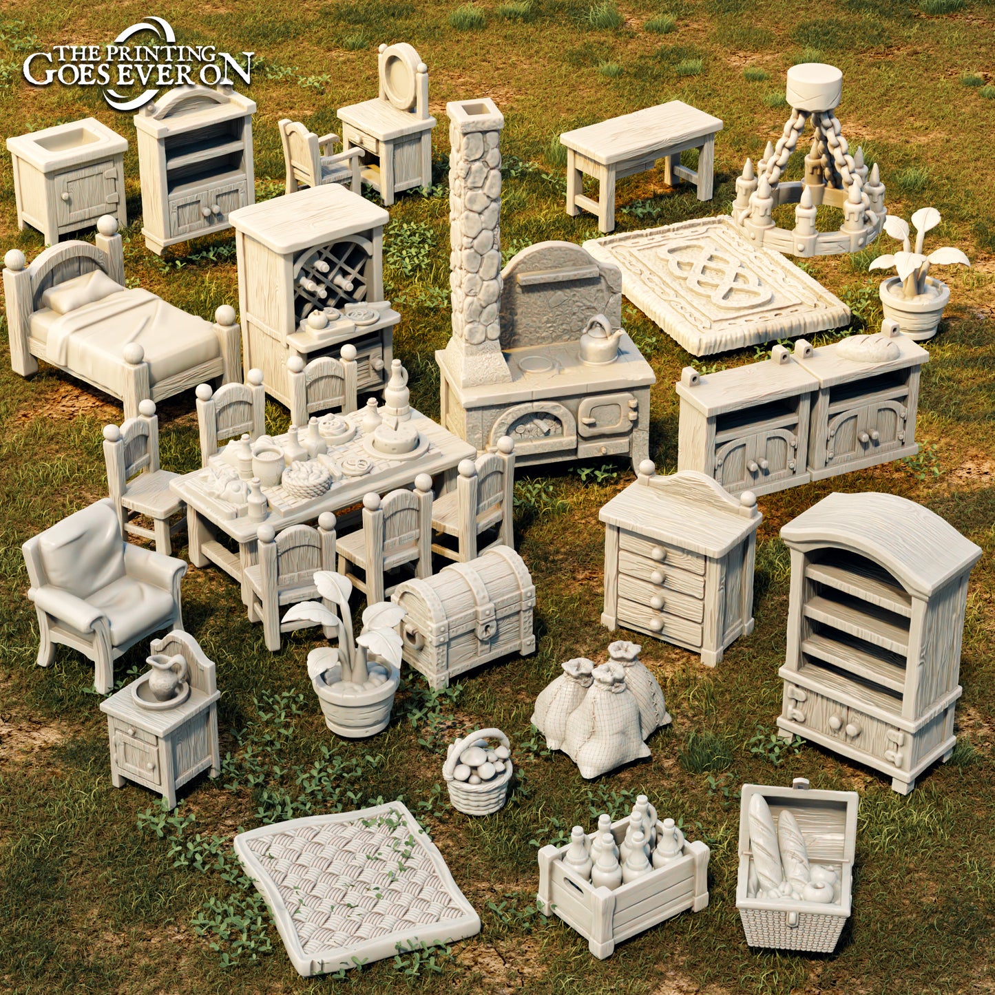 Halfling Manor | Guests at the Door | MESBG | The Printing Goes Ever On