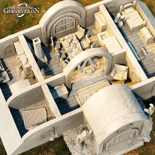 Halfling Manor | Guests at the Door | MESBG | The Printing Goes Ever On